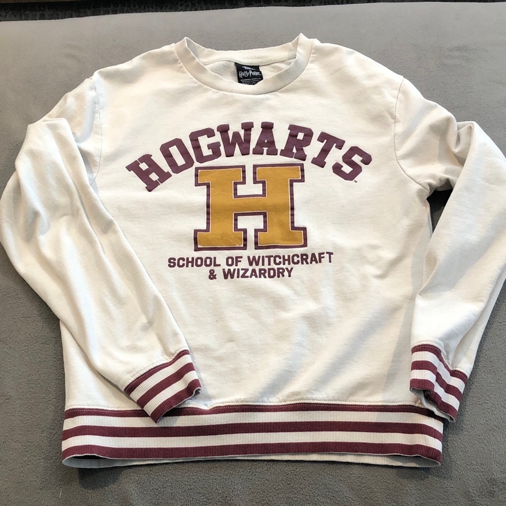 Harry Potter Hogwarts Wizarding World Varsity Sweatshirt Adult Medium Pls Read